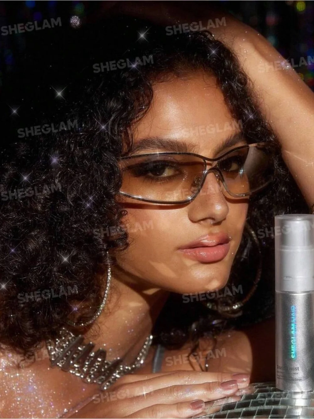 SHEGLAM HAIR Disco Twist Hair & Body Glitter Mist-Dance Queen,